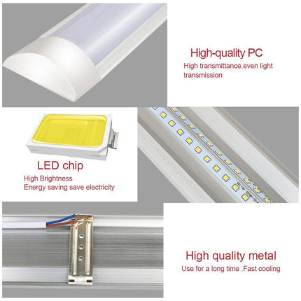 LED Light Wide Tube Super BrightNew Design Ceiling or Wall Surface Mounting, 4000 120CM (4FT) Slim LED Batten Linear Tube Light/LED Panel Light Day White Modern Energy Saving.
100% Brand New With P